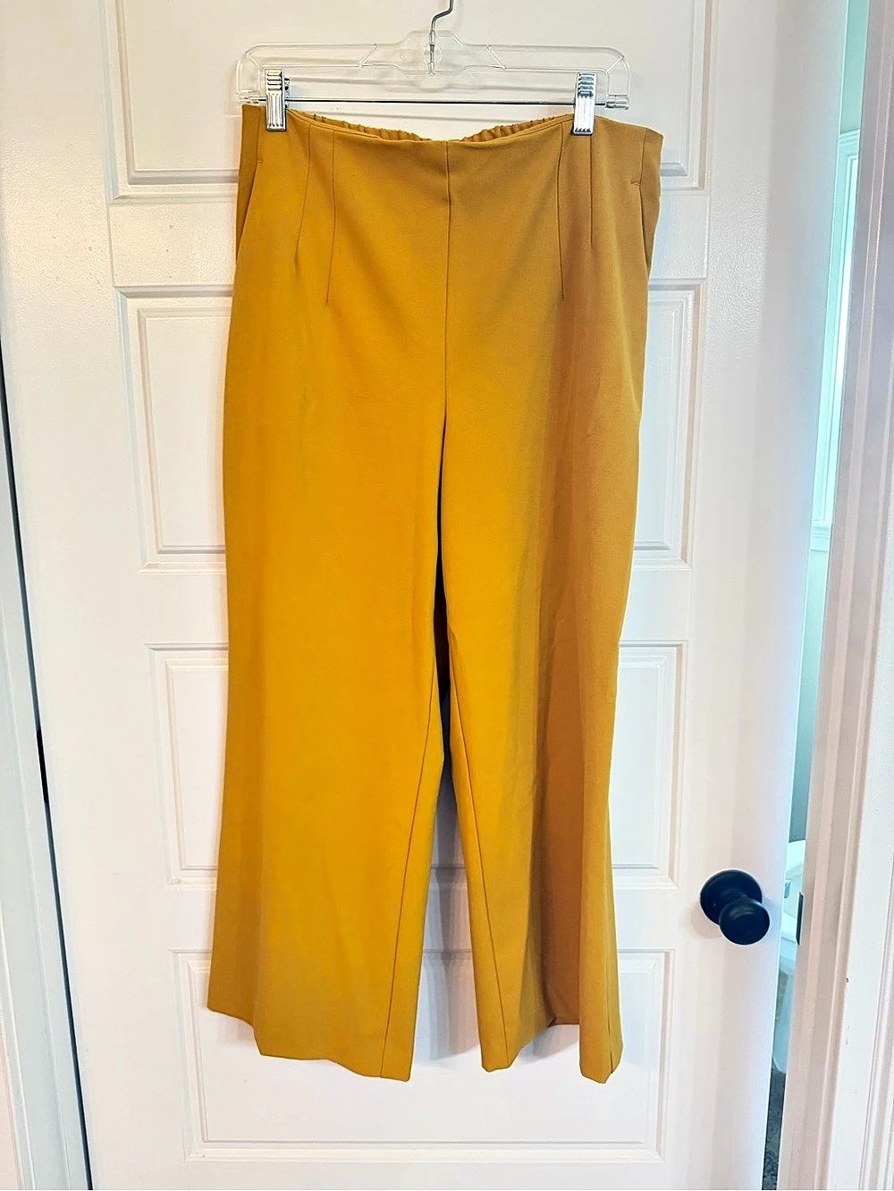 Nicole Miller Women's Wide Leg Pants in Yellow